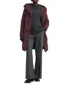 Hobbs London Darla Puffer Coat In Wine