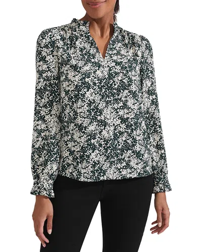 Hobbs London Delany Blouse In Green Ivory