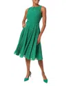Hobbs London Della Dress In Green Ivory