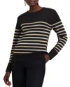 Hobbs London Destiny Stripe Jumper In Black Multi
