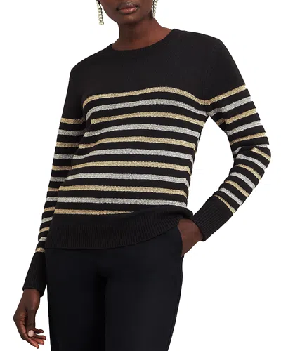 Hobbs London Destiny Stripe Jumper In Black Multi