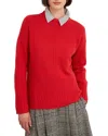 Hobbs London Dora Sweater In Vibrant Red