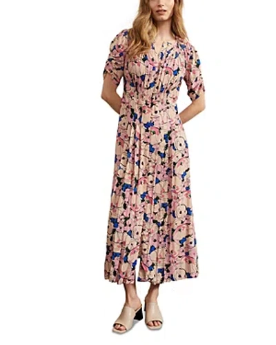 Hobbs London Draycote Limited Button Front Dress In Multi