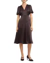 Hobbs London Eastbury A Line Dress In Deep Brown