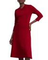 Hobbs London Effie Knitted Dress In True Red