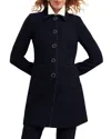 Hobbs London Elaine Tweed Coat In Navy