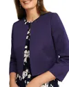 Hobbs London Elize Cropped Dress Jacket In Midnight Navy