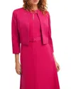 Hobbs London Elize Cropped Dress Jacket In Zinnia Pink