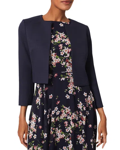 Hobbs London Elize Open Front Jacket In Midnight Navy