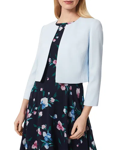Hobbs London Elize Open Front Jacket In Pale Blue