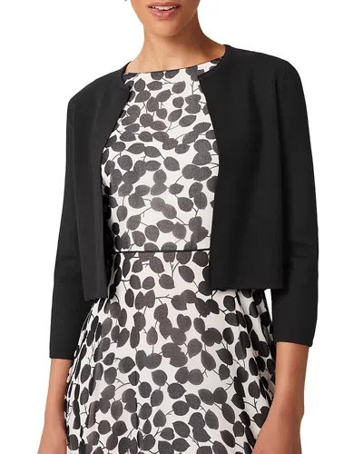 Hobbs London Ella Cropped Cardigan In Black