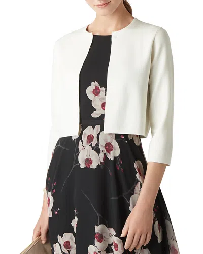 Hobbs London Ella Cropped Cardigan In Ivory