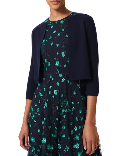 Hobbs London Ella Cropped Cardigan In Midnight