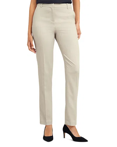 Hobbs London Ellen Straight Leg Pants In Buff Grey