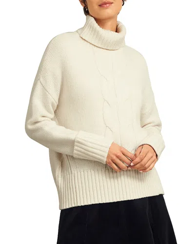 Hobbs London Ember Turtleneck Sweater In Warm Ivory