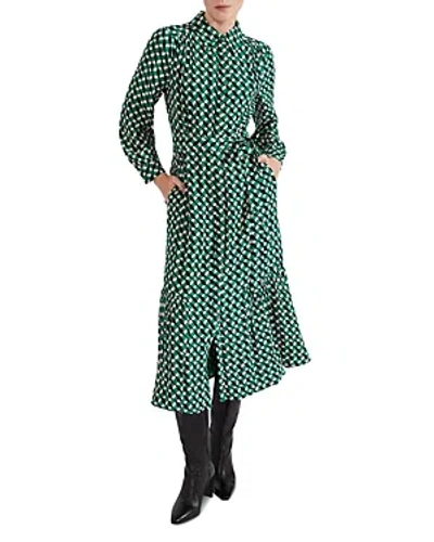 Hobbs London Emberly Shirt Dress In Green Mult