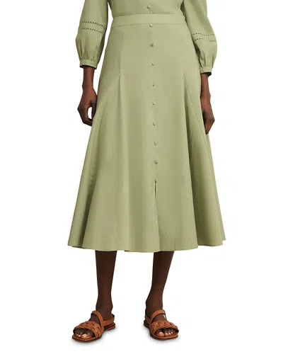 Hobbs London Emberlynn Skirt In Pale Sage