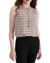 Hobbs London Esmeralda Geo Print Blouse In Ivory Black