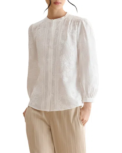 Hobbs London Fallon Blouse In White
