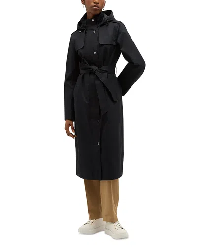 Hobbs London Felicia Hooded Waterproof Jacket In Blue