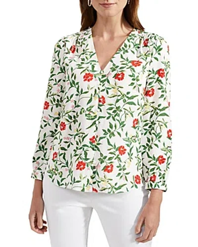 Hobbs London Florence Blouse In Ivory Mutli