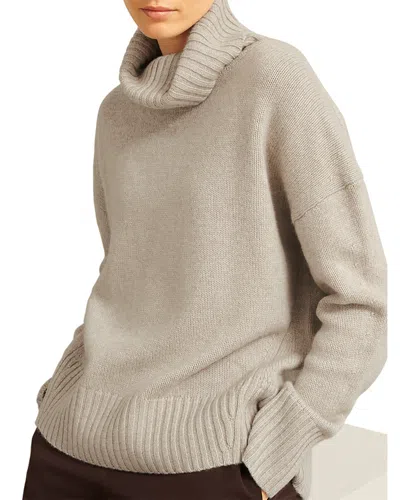 Hobbs London Gabi Rollneck Wool And Cashmere Sweater In Brown