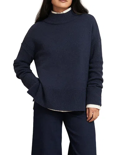 Hobbs London Gaskell High Neck Sweater In Blue