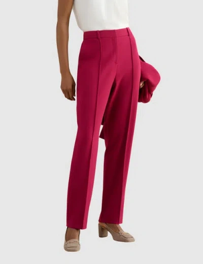 Hobbs London Gemma Straight Leg Trousers In Pink
