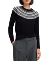Hobbs London Greta Lurex Jumper In Navy Multi