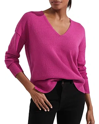 Hobbs London Hazel V Neck Sweater In Pink