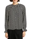 Hobbs London Hewlett Ruffled Cuff Blouse In Multi