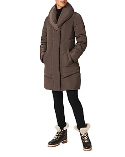 Hobbs London Indira Puffer Coat In Mink