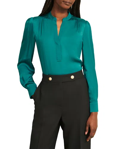 Hobbs London Jade Blouse In Blue