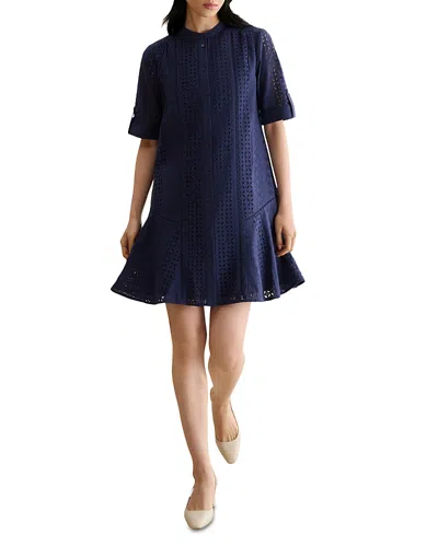 Hobbs London Jasmine Embroidered Dress In Multi