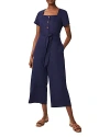 Hobbs London Jazlyn Linen Jumpsuit In Navy
