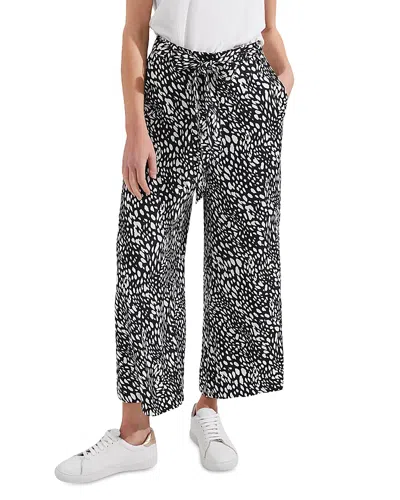 Hobbs London Jen Wide Leg Pants In Navy Ivory