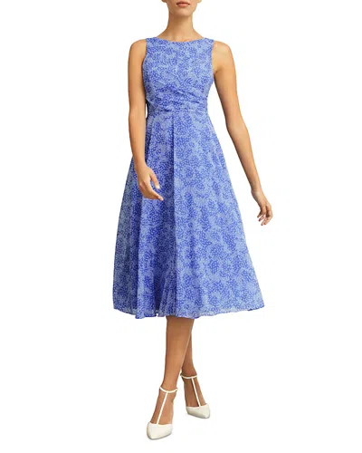 Hobbs London Jess Dress In Blue Multi
