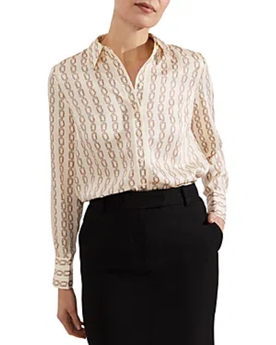 Hobbs London Joelle Shirt In Cream Came