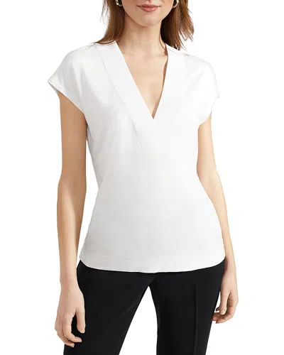Hobbs London Jonie Extended Shoulder Top In Ivory