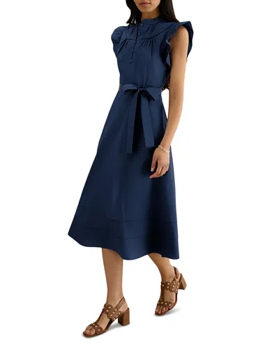 Hobbs London Karina Dress In Blue