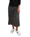 Hobbs London Kayla Pleated Skirt In Black Multi