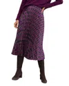 Hobbs London Kayla Pleated Skirt In Purple Multi