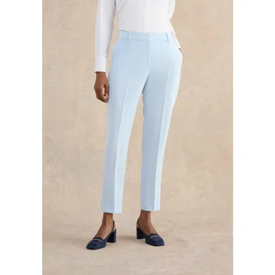 Hobbs London Keighley High Waisted Slim Leg Trousers In Blue