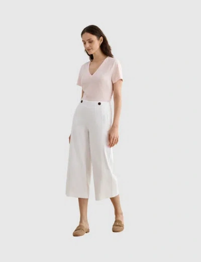 Hobbs London Kimmi High Rise Culotte Trousers In Pink