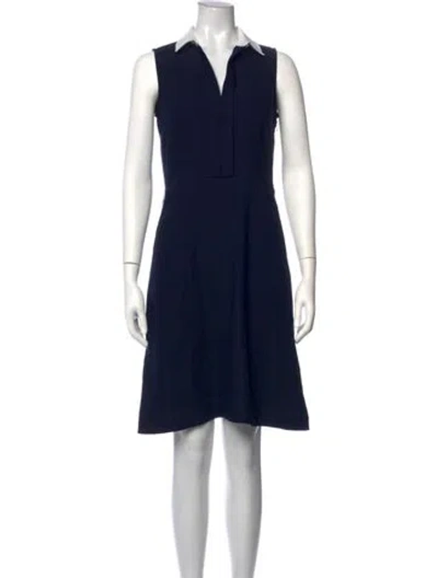 Pre-owned Hobbs London Knee-length Dress In Blue