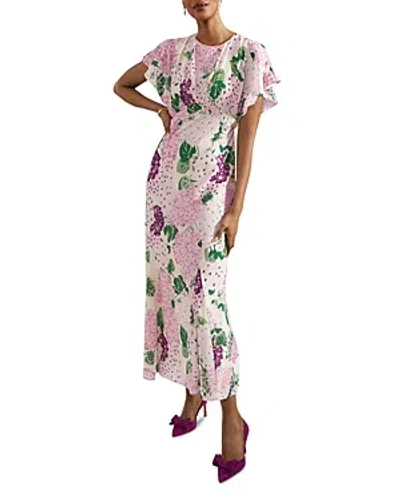Hobbs London Lalena Floral Print Dress In Cream Multi