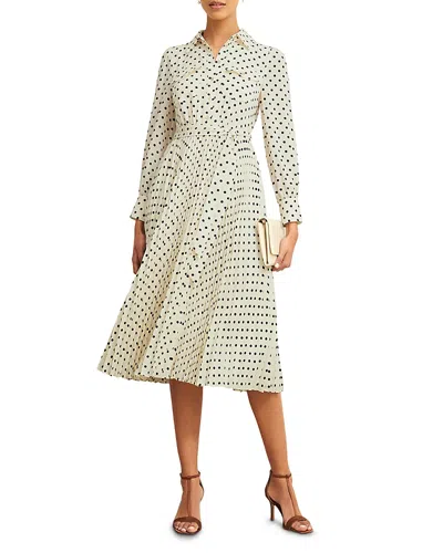 Hobbs London Larina Shirtdress In Ivory Navy