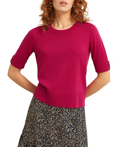 Hobbs London Leanne Knit Top In Zinna Pink