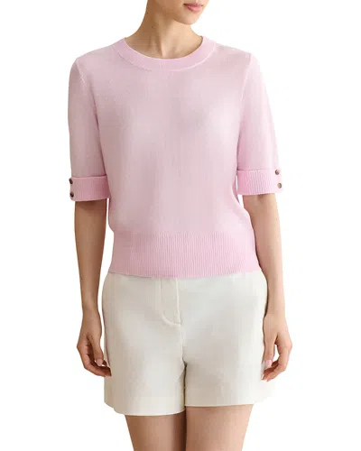 Hobbs London Leanne Knitted Top In Pink