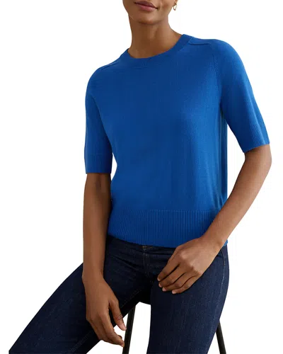 Hobbs London Leena Raglan Sleeve Top In Blue